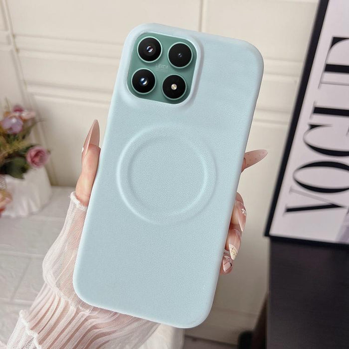Funda magnética para teléfono con acabado mate aterciopelado de policarbonato y piel vegana., For Xiaomi 17 Pro Max, For Xiaomi 17 Pro, For Xiaomi 17, For Xiaomi 15 Ultra, For Xiaomi 15 Pro, For Xiaomi 15