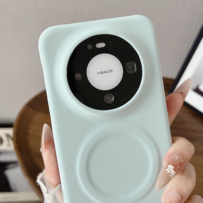 Funda magnética para teléfono con acabado mate aterciopelado de policarbonato y piel vegana., For Xiaomi 17 Pro Max, For Xiaomi 17 Pro, For Xiaomi 17, For Xiaomi 15 Ultra, For Xiaomi 15 Pro, For Xiaomi 15