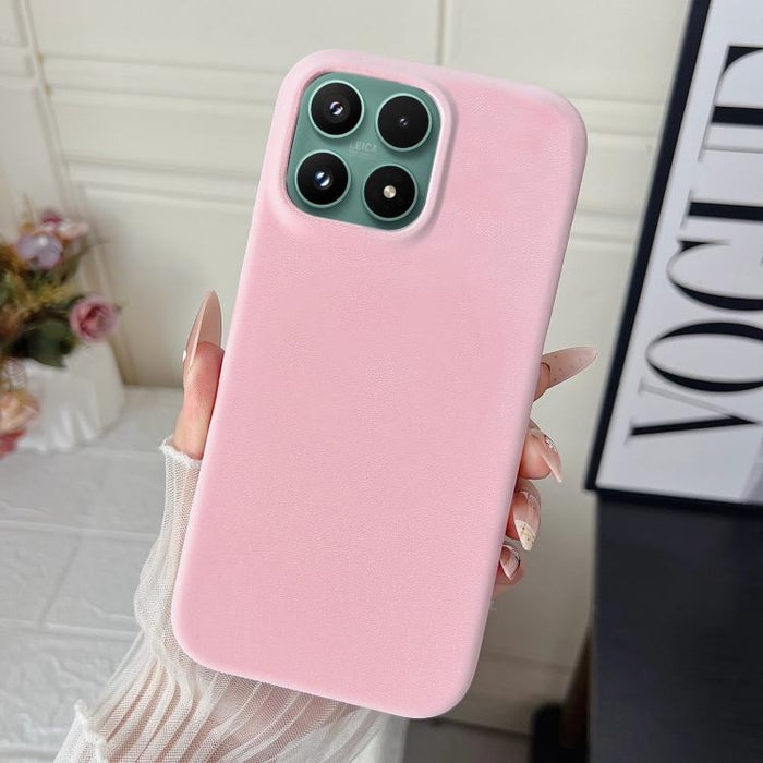 Funda para teléfono con acabado mate aterciopelado de policarbonato y piel vegana., For Xiaomi 17 Pro Max, For Xiaomi 17 Pro, For Xiaomi 17, For Xiaomi 15 Ultra, For Xiaomi 15 Pro, For Xiaomi 15