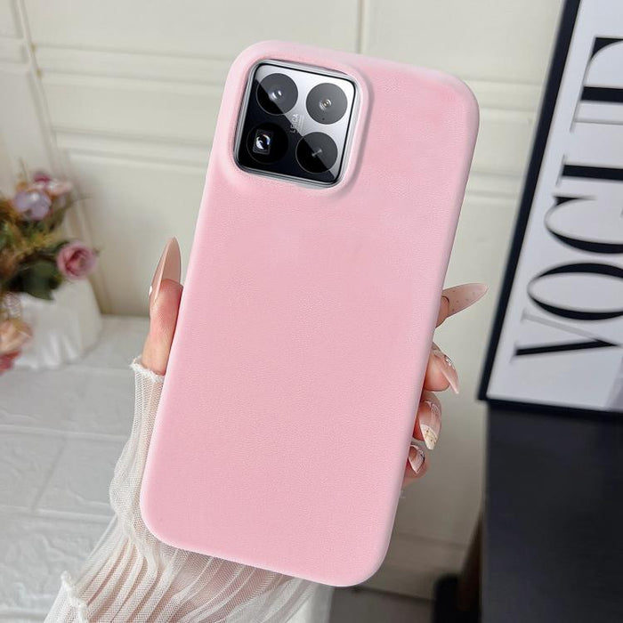 Funda para teléfono con acabado mate aterciopelado de policarbonato y piel vegana., For Xiaomi 17 Pro Max, For Xiaomi 17 Pro, For Xiaomi 17, For Xiaomi 15 Ultra, For Xiaomi 15 Pro, For Xiaomi 15