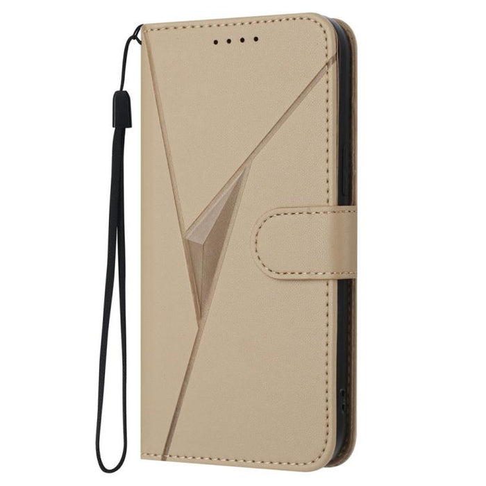 Funda de cuero para teléfono con cierre de hebilla y estampado triangular, For Redmi A7 Pro 4G / 5G 171mm / Poco C85x 5G
