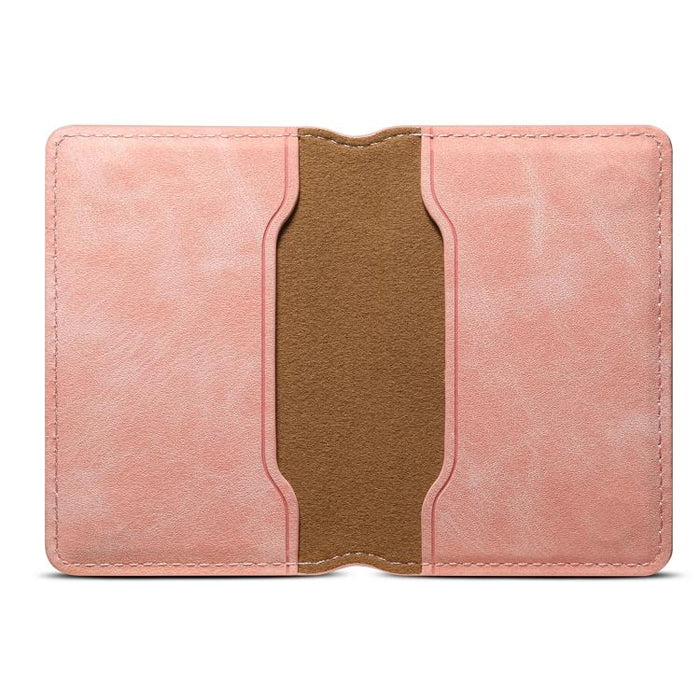 Cartera magnética con tarjetero Denior V08+1 de textura retro de cuero vegano