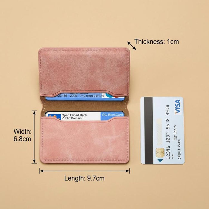 Cartera magnética con tarjetero Denior V08+1 de textura retro de cuero vegano