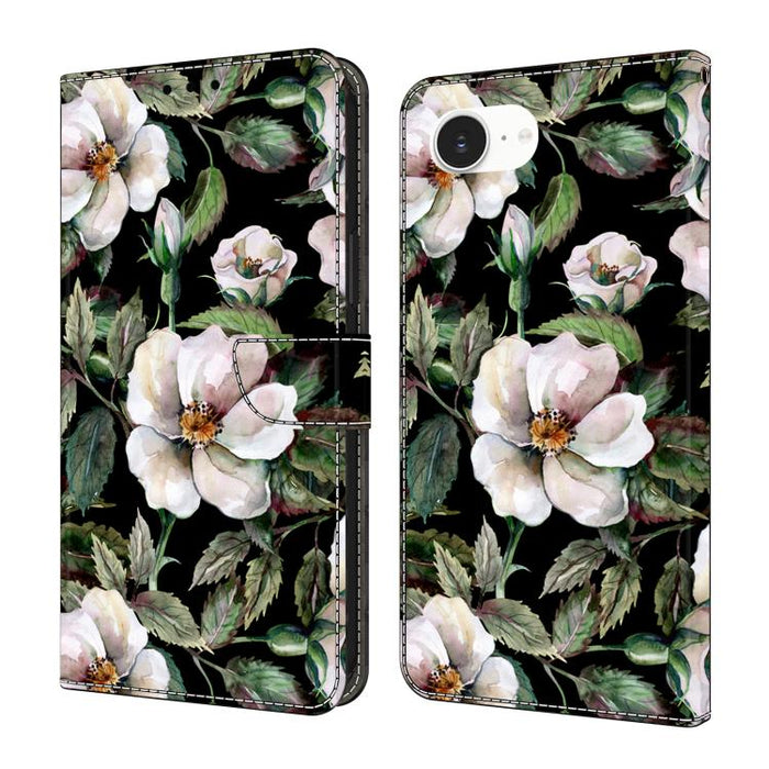 Funda para teléfono de cuero vegano pintado con efecto cristal, For iPhone 18 Pro / 17 Pro, For iPhone 18 Pro Max / 17 Pro Max, For iPhone 17e / 16e, For iPhone 17, For iPhone Air, For iPhone 16 Pro Max