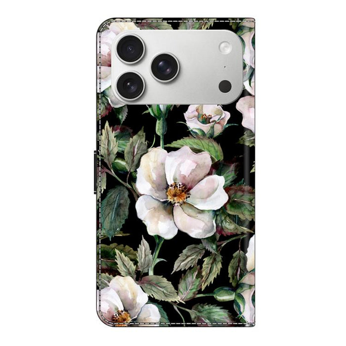 Funda para teléfono de cuero vegano pintado con efecto cristal, For iPhone 18 Pro / 17 Pro, For iPhone 18 Pro Max / 17 Pro Max, For iPhone 17e / 16e, For iPhone 17, For iPhone Air, For iPhone 16 Pro Max