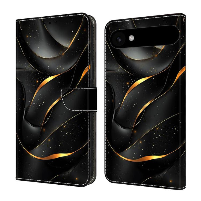 Funda para teléfono de cuero vegano pintado con efecto cristal, For iPhone 18 Pro / 17 Pro, For iPhone 18 Pro Max / 17 Pro Max, For iPhone 17e / 16e, For iPhone 17, For iPhone Air, For iPhone 16 Pro Max