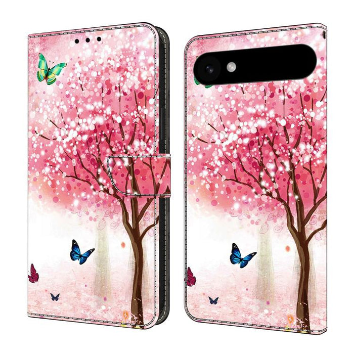 Funda para teléfono de cuero vegano pintado con efecto cristal, For iPhone 18 Pro / 17 Pro, For iPhone 18 Pro Max / 17 Pro Max, For iPhone 17e / 16e, For iPhone 17, For iPhone Air, For iPhone 16 Pro Max