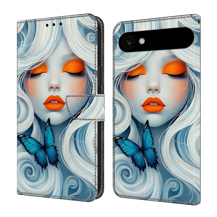 Funda para teléfono de cuero vegano pintado con efecto cristal, For iPhone 18 Pro / 17 Pro, For iPhone 18 Pro Max / 17 Pro Max, For iPhone 17e / 16e, For iPhone 17, For iPhone Air, For iPhone 16 Pro Max