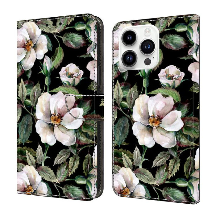 Funda para teléfono de cuero vegano pintado con efecto cristal, For iPhone 18 Pro / 17 Pro, For iPhone 18 Pro Max / 17 Pro Max, For iPhone 17e / 16e, For iPhone 17, For iPhone Air, For iPhone 16 Pro Max