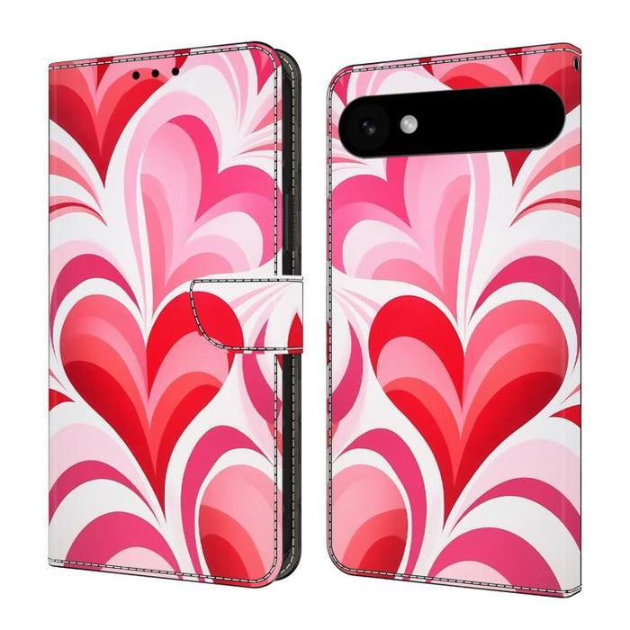 Funda para teléfono de cuero vegano pintado con efecto cristal, For iPhone Air, For iPhone 16 Pro Max, For iPhone 16 Pro, For iPhone 16