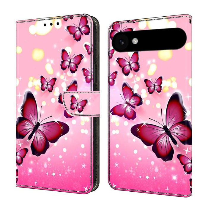 Funda para teléfono de cuero vegano pintado con efecto cristal, For iPhone Air, For iPhone 16 Pro Max, For iPhone 16 Pro, For iPhone 16
