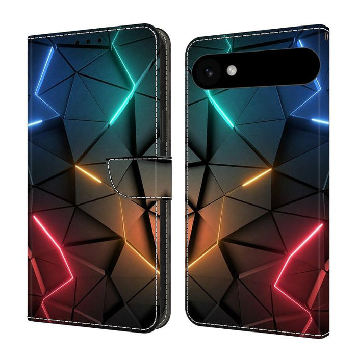 Funda para teléfono de cuero vegano pintado con efecto cristal, For iPhone Air, For iPhone 16 Pro Max, For iPhone 16 Pro, For iPhone 16