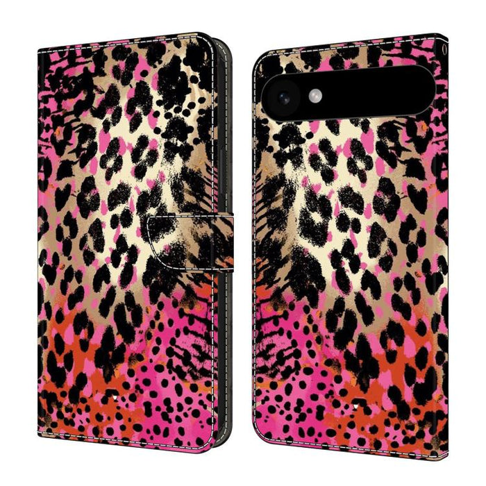 Funda para teléfono de cuero vegano pintado con efecto cristal, For iPhone Air, For iPhone 16 Pro Max, For iPhone 16 Pro, For iPhone 16