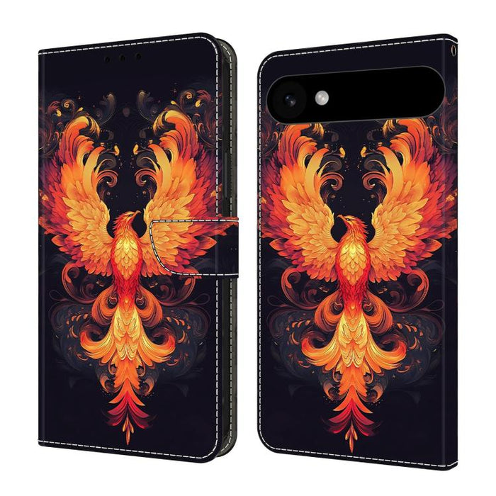 Funda para teléfono de cuero vegano pintado con efecto cristal, For iPhone Air, For iPhone 16 Pro Max, For iPhone 16 Pro, For iPhone 16