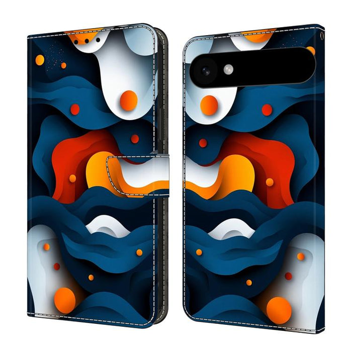Funda para teléfono de cuero vegano pintado con efecto cristal, For iPhone Air, For iPhone 16 Pro Max, For iPhone 16 Pro, For iPhone 16