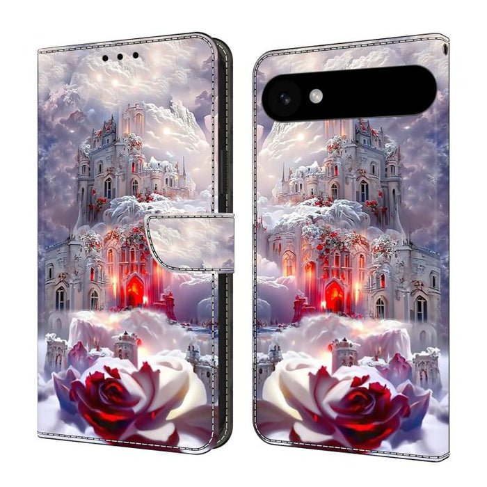 Funda para teléfono de cuero vegano pintado con efecto cristal, For iPhone Air, For iPhone 16 Pro Max, For iPhone 16 Pro, For iPhone 16