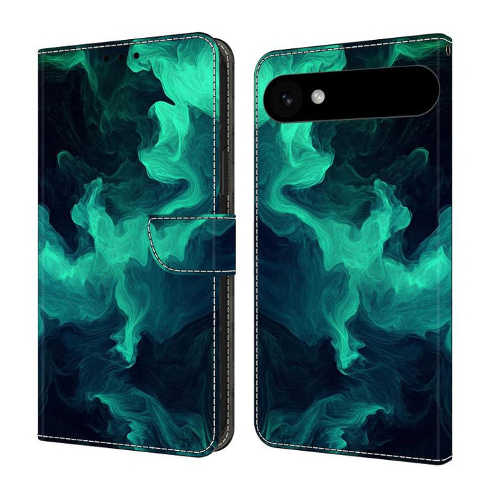 Funda para teléfono de cuero vegano pintado con efecto cristal, For iPhone Air, For iPhone 16 Pro Max, For iPhone 16 Pro, For iPhone 16