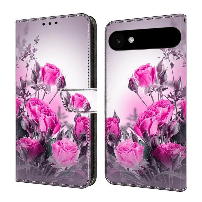 Funda para teléfono de cuero vegano pintado con efecto cristal, For iPhone Air, For iPhone 16 Pro Max, For iPhone 16 Pro, For iPhone 16