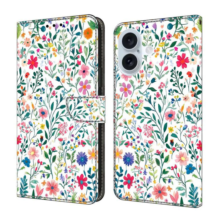 Funda para teléfono de cuero vegano pintado con efecto cristal, For iPhone 17e / 16e, For iPhone 17 Pro Max, For iPhone 17 Pro, For iPhone 17