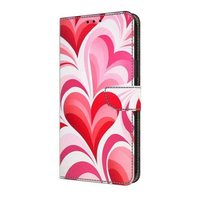 Funda para teléfono de cuero vegano pintado con efecto cristal, For iPhone 17e / 16e, For iPhone 17 Pro Max, For iPhone 17 Pro, For iPhone 17