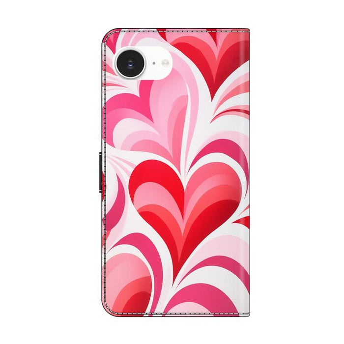 Funda para teléfono de cuero vegano pintado con efecto cristal, For iPhone 17e / 16e, For iPhone 17 Pro Max, For iPhone 17 Pro, For iPhone 17