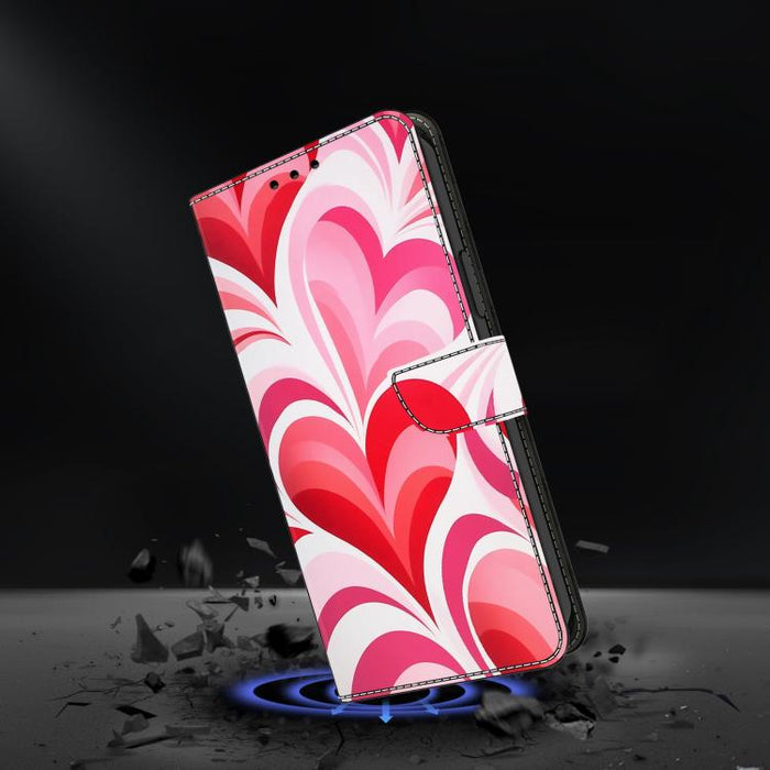 Funda para teléfono de cuero vegano pintado con efecto cristal, For iPhone 17e / 16e, For iPhone 17 Pro Max, For iPhone 17 Pro, For iPhone 17