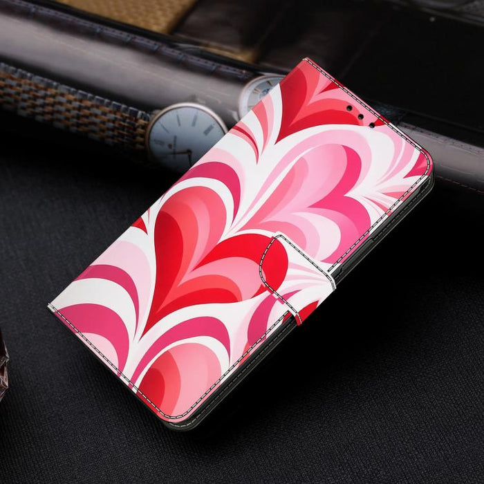 Funda para teléfono de cuero vegano pintado con efecto cristal, For iPhone 17e / 16e, For iPhone 17 Pro Max, For iPhone 17 Pro, For iPhone 17
