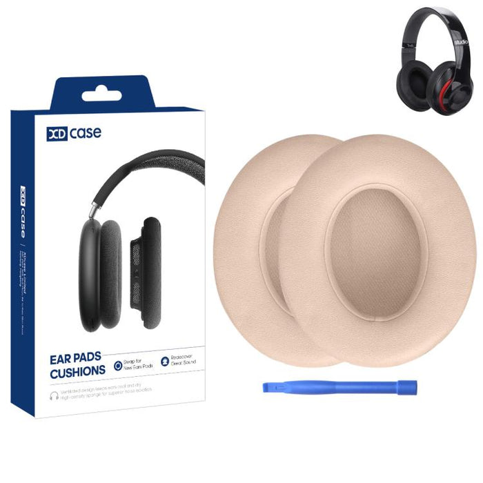 XDcase 1 par de almohadillas de repuesto de espuma viscoelástica para auriculares con herramienta de palanca, For Beats Studio 2.0 / 3.0