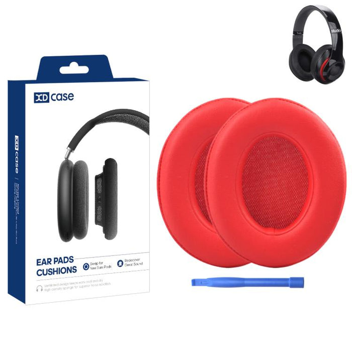 XDcase 1 par de almohadillas de repuesto de espuma viscoelástica para auriculares con herramienta de palanca, For Beats Studio 2.0 / 3.0