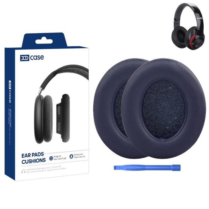 XDcase 1 par de almohadillas de repuesto de espuma viscoelástica para auriculares con herramienta de palanca, For Beats Studio 2.0 / 3.0
