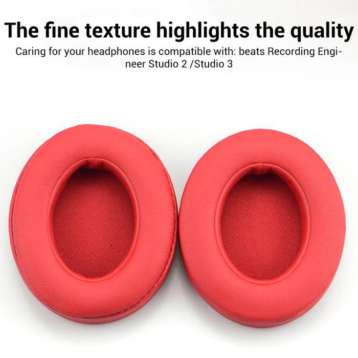 XDcase 1 par de almohadillas de repuesto de espuma viscoelástica para auriculares con herramienta de palanca, For Beats Studio 2.0 / 3.0