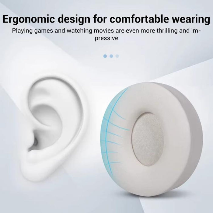 XDcase 1 par de almohadillas de repuesto de cuero proteico para auriculares con herramienta de palanca, For Beats Solo Pro Wireless
