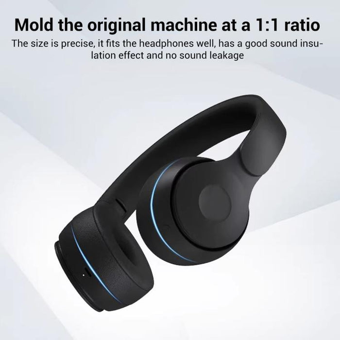 XDcase 1 par de almohadillas de repuesto de cuero proteico para auriculares con herramienta de palanca, For Beats Solo Pro Wireless