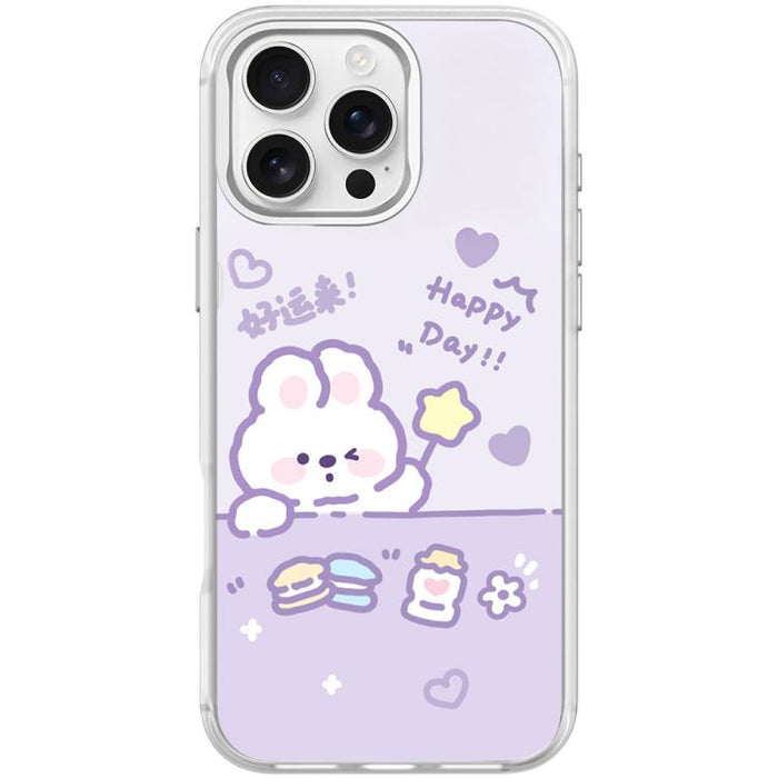 Funda magnética para teléfono con estampado de conejo estrellado de la buena suerte, For iPhone 17 Pro Max, For iPhone 17 Pro, For iPhone 17, For iPhone Air, For iPhone 16 Pro Max, For iPhone 16 Pro, For iPhone 16 Plus, For iPhone 16                   ...