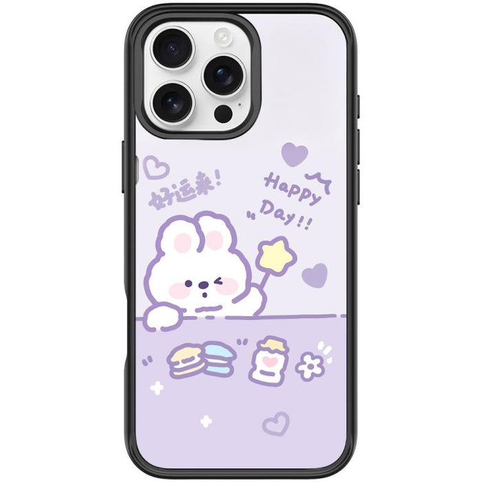 Funda magnética para teléfono con estampado de conejo estrellado de la buena suerte, For iPhone 17 Pro Max, For iPhone 17 Pro, For iPhone 17, For iPhone Air, For iPhone 16 Pro Max, For iPhone 16 Pro, For iPhone 16 Plus, For iPhone 16                   ...