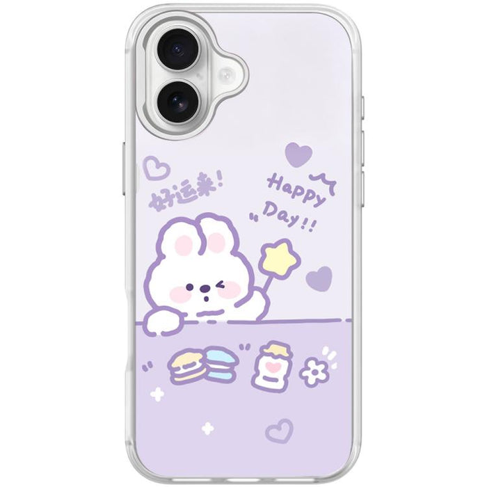 Funda magnética para teléfono con estampado de conejo estrellado de la buena suerte, For iPhone 17 Pro Max, For iPhone 17 Pro, For iPhone 17, For iPhone Air, For iPhone 16 Pro Max, For iPhone 16 Pro, For iPhone 16 Plus, For iPhone 16                   ...