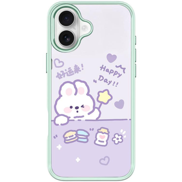 Funda magnética para teléfono con estampado de conejo estrellado de la buena suerte, For iPhone 17 Pro Max, For iPhone 17 Pro, For iPhone 17, For iPhone Air, For iPhone 16 Pro Max, For iPhone 16 Pro, For iPhone 16 Plus, For iPhone 16                   ...