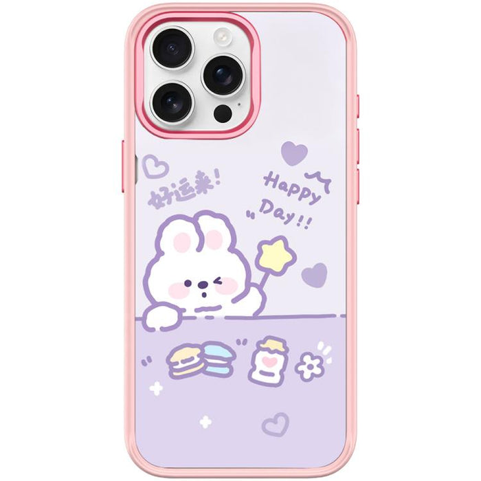 Funda magnética para teléfono con estampado de conejo estrellado de la buena suerte, For iPhone 17 Pro Max, For iPhone 17 Pro, For iPhone 17, For iPhone Air, For iPhone 16 Pro Max, For iPhone 16 Pro, For iPhone 16 Plus, For iPhone 16                   ...