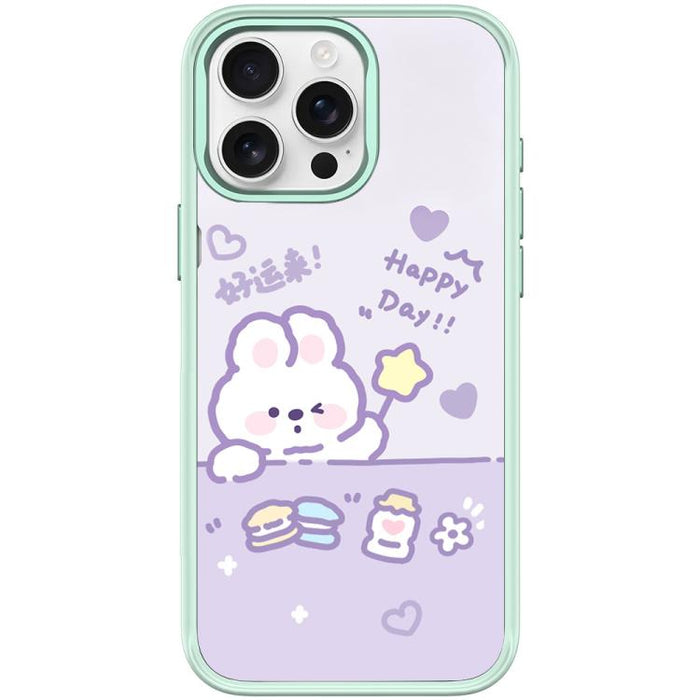 Funda magnética para teléfono con estampado de conejo estrellado de la buena suerte, For iPhone 17 Pro Max, For iPhone 17 Pro, For iPhone 17, For iPhone Air, For iPhone 16 Pro Max, For iPhone 16 Pro, For iPhone 16 Plus, For iPhone 16                   ...
