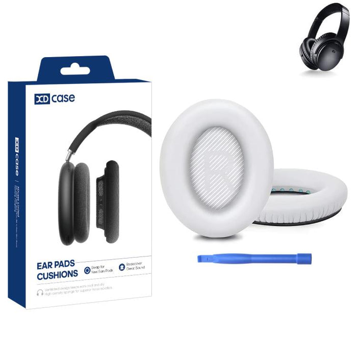 XDcase 1 par de almohadillas de repuesto de cuero proteico para auriculares con herramienta de apertura., For Bose QuietComfort 35 / 35 II