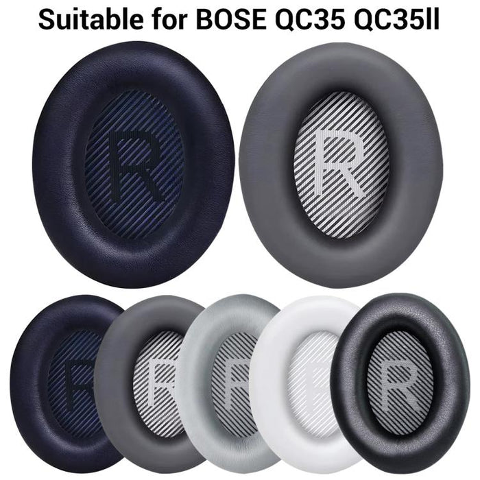 XDcase 1 par de almohadillas de repuesto de cuero proteico para auriculares con herramienta de apertura., For Bose QuietComfort 35 / 35 II