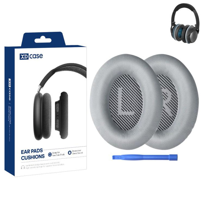 XDcase 1 par de almohadillas de repuesto de cuero proteico para auriculares con herramienta de apertura., For Bose QC15 / QC25 /  AE2