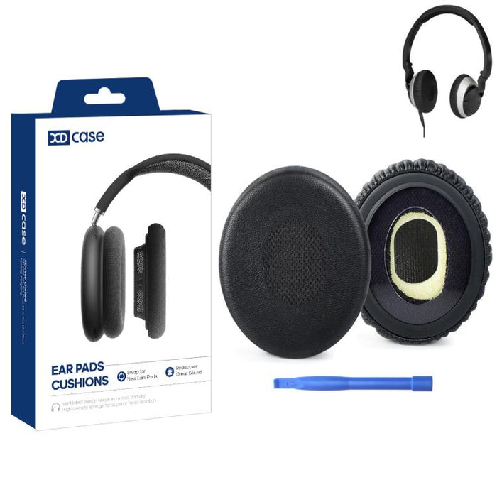 XDcase 1 par de almohadillas de repuesto de cuero proteico para auriculares con herramienta de apertura., For Bose OE2 / OE2i