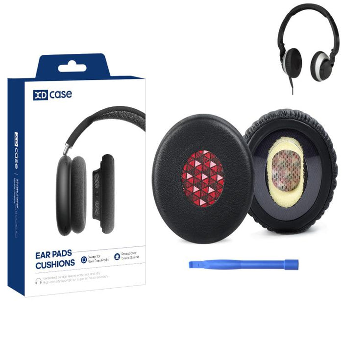 XDcase 1 par de almohadillas de repuesto de cuero proteico para auriculares con herramienta de apertura., For Bose OE2 / OE2i