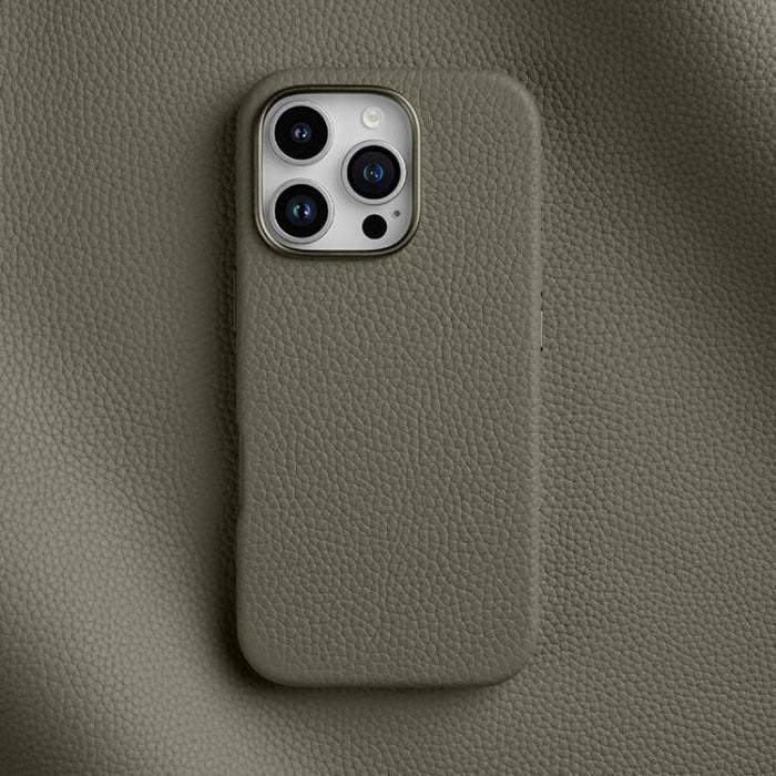 Funda magnética de piel auténtica con textura de lichi de melkco, For iPhone 16 Pro Max, For iPhone 16 Pro, For iPhone 16 Plus, For iPhone 16