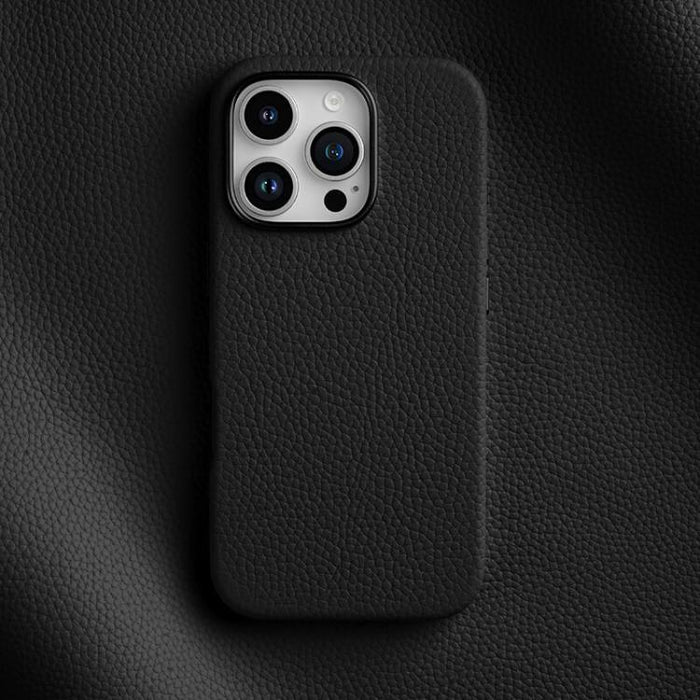 Funda magnética de piel auténtica con textura de lichi de melkco, For iPhone 16 Pro Max, For iPhone 16 Pro, For iPhone 16 Plus, For iPhone 16