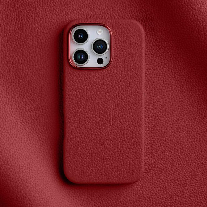 Funda magnética de piel auténtica con textura de lichi de melkco, For iPhone 16 Pro Max, For iPhone 16 Pro, For iPhone 16 Plus, For iPhone 16