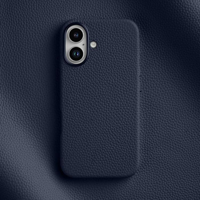 Funda magnética de piel auténtica con textura de lichi de melkco, For iPhone 16 Pro Max, For iPhone 16 Pro, For iPhone 16 Plus, For iPhone 16