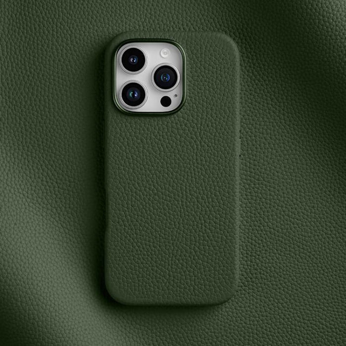 Funda magnética de piel auténtica con textura de lichi de melkco, For iPhone 16 Pro Max, For iPhone 16 Pro, For iPhone 16 Plus, For iPhone 16