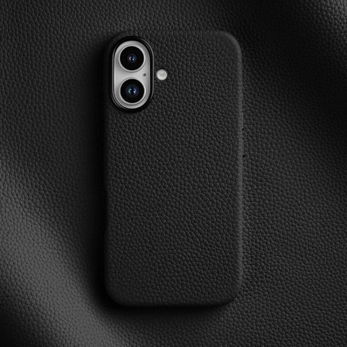 Funda magnética de piel auténtica con textura de lichi de melkco, For iPhone 16 Pro Max, For iPhone 16 Pro, For iPhone 16 Plus, For iPhone 16